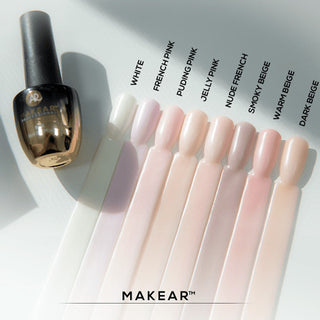 White Rubber Base ohne Hema 8ml MAKEAR