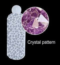 Crystal - 12 Stück Silicon Muster Einlage für Dual Tips