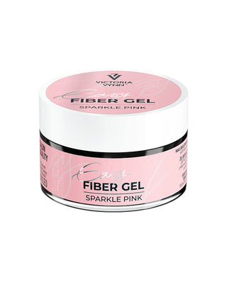 SPARKLE PINK- NO FILE Easy Fiber Gel UV/LED 15ml VICTORIA VYNN