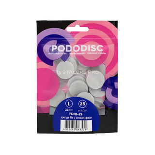 25 x Ersatz POLIERER auf Schaumbasis für L (25mm) PODODISC STALEKS