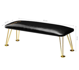 GOLD SCHWARZ - Handauflage MOMO 6M Öko-Leder
