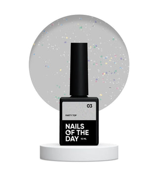 03 PARTY TOP - Top Coat (No Wipe) 10ml NAILS OF THE DAY