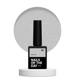 02 PARTY TOP - Top Coat (No Wipe) 10ml NAILS OF THE DAY