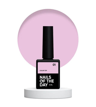 01 COLOR TOP - Cover Top Coat (No Wipe) 10ml NAILS OF THE DAY