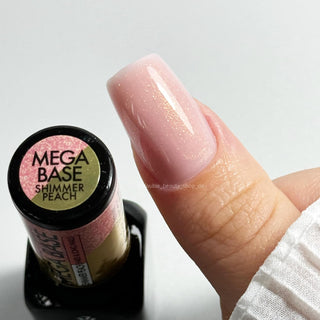 SHIMMER PEACHPUFF — Mega Base (Rubber Base coat) 8 ml VICTORIA VYNN