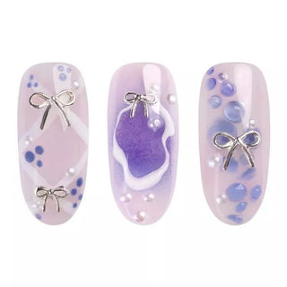 Silver Bows 3D - Nail Art Set Neonail
