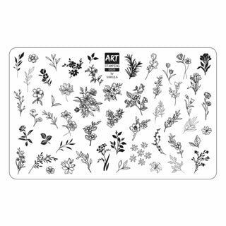 0009 by Vakula Matte stamping schablone + design blatt ART STAMPING