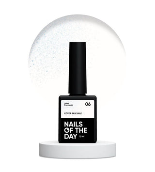 06 MILK Blau Shimmer - Cover Base Coat 10ml NAILS OF THE DAY