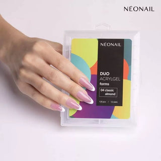 04 Classic Almond - DUAL FORMS (tips 120 st.) Duo AcrylGel Neonail