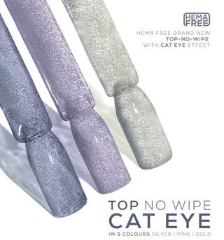 PINK - Cat Eye Top Coat (No Wipe) OHNE HEMA 8ml MAKEAR