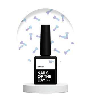 01 FUN TOP - Top Coat (No Wipe) 10ml NAILS OF THE DAY