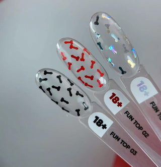 01 FUN TOP - Top Coat (No Wipe) 10ml NAILS OF THE DAY