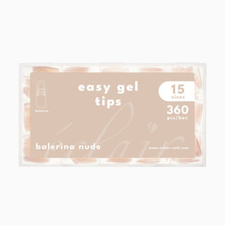 BALERINA NUDE - EASY GEL TIPS (soft gel tips) 360stk ECLAIR