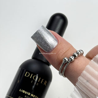 SILVER Liquid Metal CAT EYE — UV Nagellack 10 ml DIDIER LAB