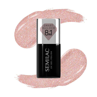 804 GLITTER SOFT BEIGE - Smart Builder Base Coat 8in1 7ml Semilac