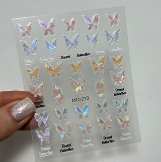 Aufkleber 3d Butterflies Nailart