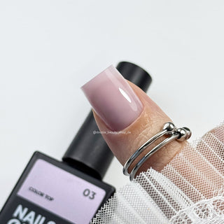 03 COLOR TOP - Cover Top Coat (No Wipe) 10ml NAILS OF THE DAY