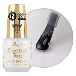 Doctor Top - CLEAR Top Coat (No Wipe) 15ml MOLLYLAC