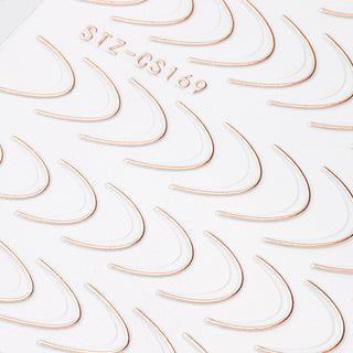 Rose Gold - FRENCH FOIL Aufkleber