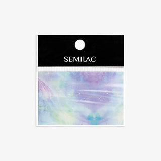 09 Pink & Blue Marble - Nailart Folie SEMILAC