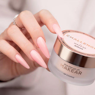 Milky Peach - NO FILE Challengel Builder Gel OHNE HEMA (15ml, 50ml) MAKEAR