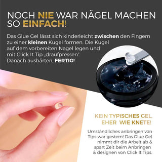 CLEAR - Glue Gel für Press On Tips 20g LYNIS NAILS