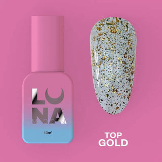 Gold - Top Coat (No Wipe) 13ml LUNAmoon
