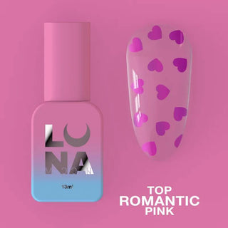 Romantic Pink - Top Coat (No Wipe) 13ml LUNAmoon