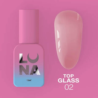 02 GLASS - Top Coat (No Wipe) 13ml LUNAmoon