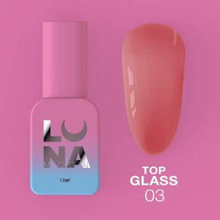 03 GLASS - Top Coat (No Wipe) 13ml LUNAmoon