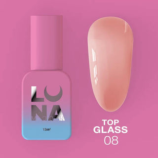 08 GLASS - Top Coat (No Wipe) 13ml LUNAmoon