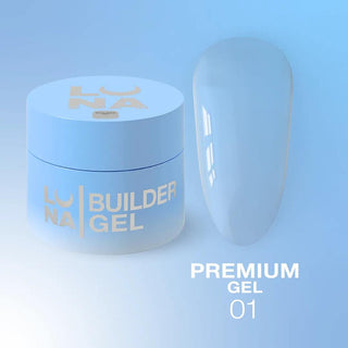 01 CLEAR - NO FILE Builder Gel 15ml LUNAmoon