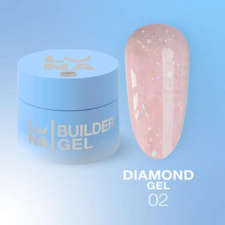 02 Diamond - NO FILE Builder Gel 15ml LUNAmoon
