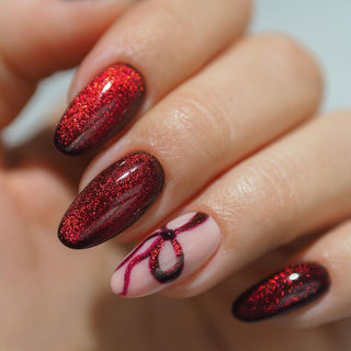 955 Holly Berry Red - Cat Eye UV Nagellack 7ml Semilac