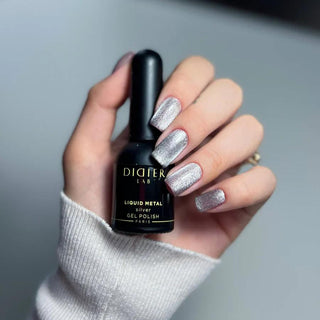 SILVER Liquid Metal CAT EYE — UV Nagellack 10 ml DIDIER LAB