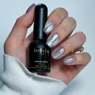 SILVER Liquid Metal CAT EYE — UV Nagellack 10 ml DIDIER LAB