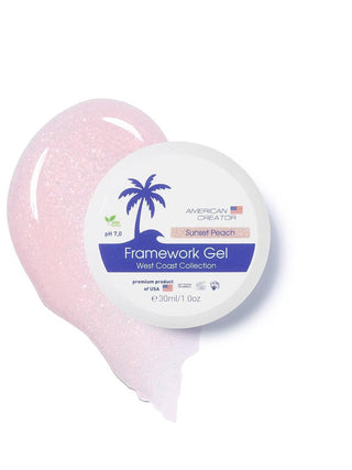 SUNSET PEACH - NO FILE FRAMEWORK GEL 30ml AMERICAN CREATOR