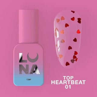 01 Heartbeat - Top Coat (No Wipe) 13ml LUNAmoon