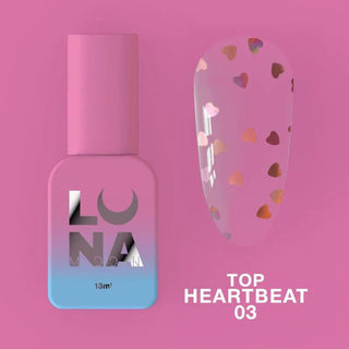 03 Heartbeat - Top Coat (No Wipe) 13ml LUNAmoon