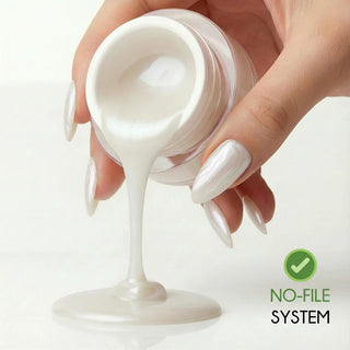 Silk White - NO FILE Builder Gel (15ml, 50ml) LYNIS NAILS