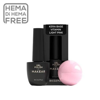Light Pink - KERA BASE Base Coat OHNE HEMA 8ml MAKEAR