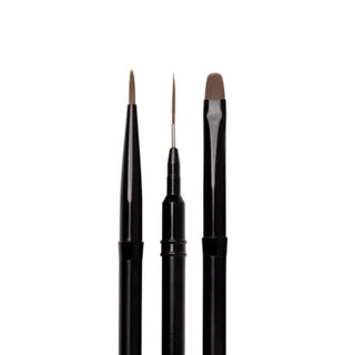 Nail Art Brush Set (3 st.) Nailart Pinsel Neonail