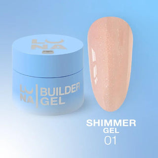 01 Shimmer - NO FILE Builder Gel 15ml LUNAmoon