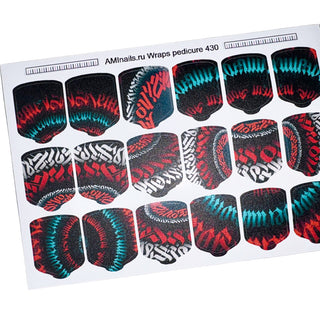 Nagelfolie 430 Nail Wraps für Pediküre AMINAILS
