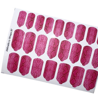Nagelfolie 97 Nail Wraps für Maniküre AMINAILS