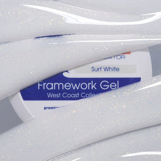 SURF WHITE - NO FILE FRAMEWORK GEL 30ml AMERICAN CREATOR