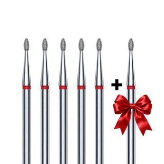 SET Elipse / Sicheres Tröpfchen 1,6 mm Fein (6 Stück) Fräseraufsatz SISTEMA