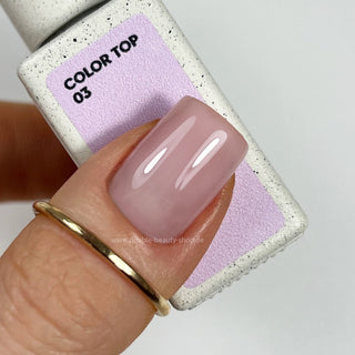03 COLOR TOP - Cover Top Coat (No Wipe) 10ml NAILS OF THE DAY
