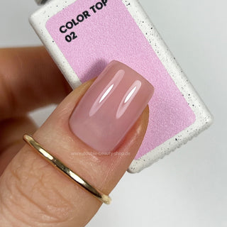 02 COLOR TOP - Cover Top Coat (No Wipe) 10ml NAILS OF THE DAY