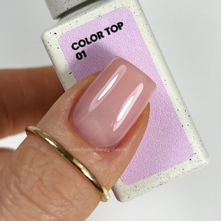 01 COLOR TOP - Cover Top Coat (No Wipe) 10ml NAILS OF THE DAY